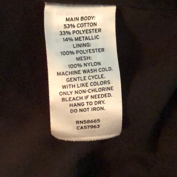 Ruby and Bloom Shimmery Metallic Black Dress Sz 16 - Picture 3 of 3